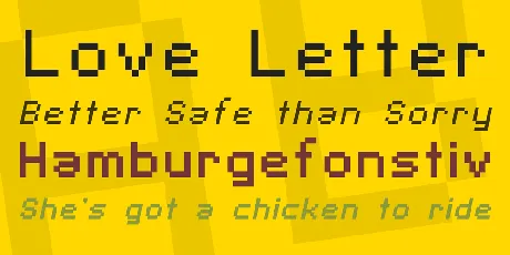 SF Pixelate font