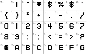 SF Pixelate font