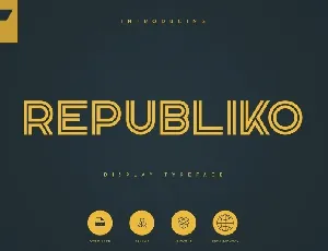 Republiko Display Typeface font