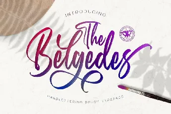 Belgedes Brush Script font