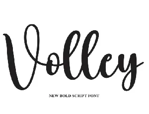 Volley Script font