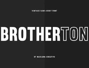 Brotherton Sans Serif font