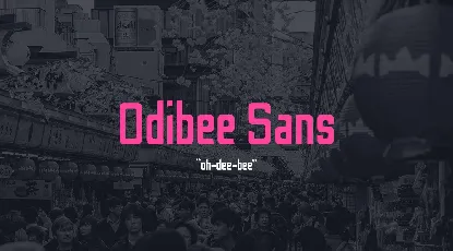 Odibee Sans Serif font