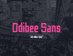 Odibee Sans Serif font