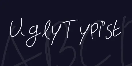 UglyTypist font