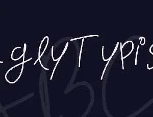 UglyTypist font