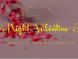 Night Valentine - Personal Use font