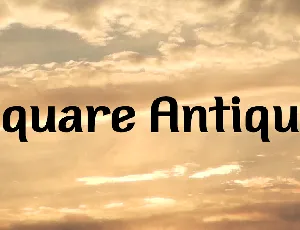 Square Antiqua font