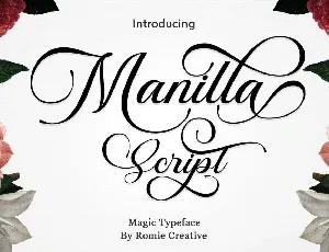 Manilla Script Free font