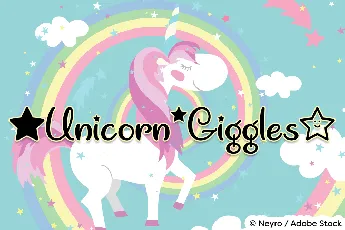 Unicorn Giggles font