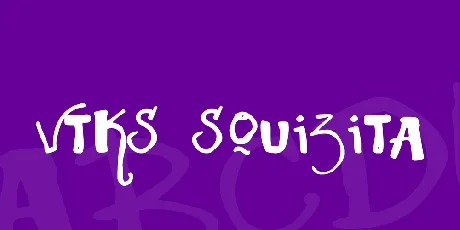 Vtks Squizita font