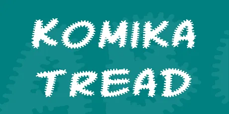 Komika Tread font