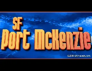 SF Port McKenzie font