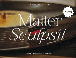 Matter Sculpsit font