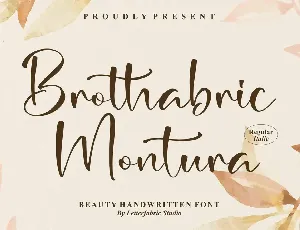 Brothabric Montura font