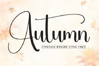 Autumn Calligraphy font