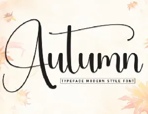 Autumn Calligraphy font