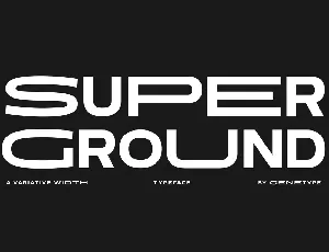 Super Ground font