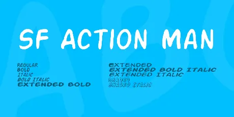 SF Action Man font