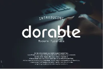 Dorable Display Typeface font