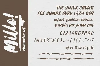 Millo Brush font