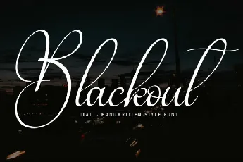 Blackout Script font