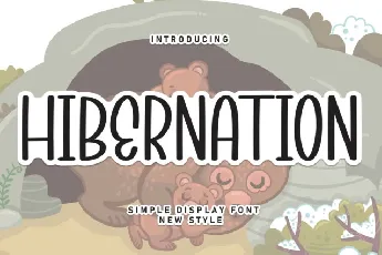 Hibernation Display font