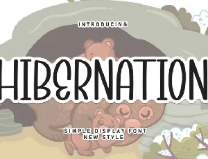 Hibernation Display font