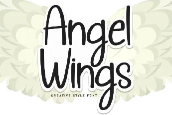 Angel Wings Display font