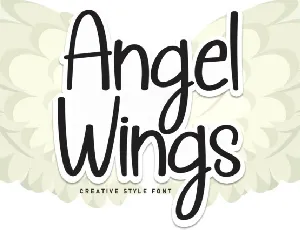 Angel Wings Display font