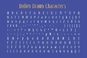 Dallen Drawn font