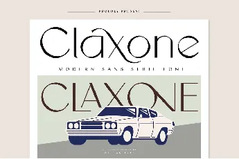 Claxone font