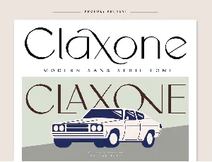 Claxone font