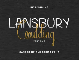 Lansbury G Demo font