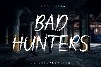 Bad Hunter Brush font