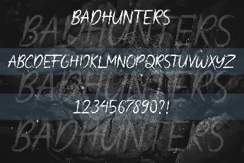 Bad Hunter Brush font