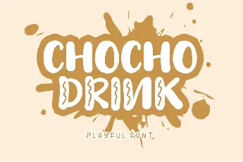 Chocho Drink font