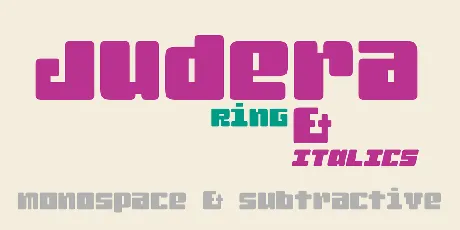 Judera Ring font