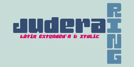 Judera Ring font