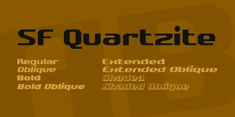 SF Quartzite font