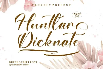 Huntlar Dicknate font