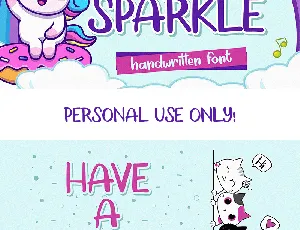 Baby Sparkle Display font