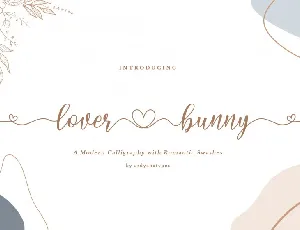 Lover Bunny Calligraphy font