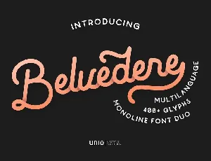 Belvedere Duo font