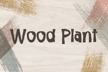 Wood Plant font