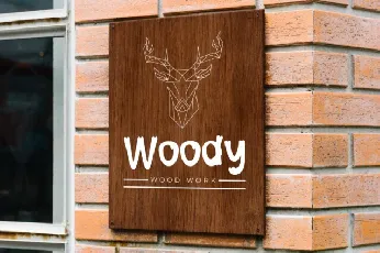 Wood Plant font