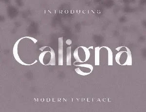 Caligna Sans Serif font