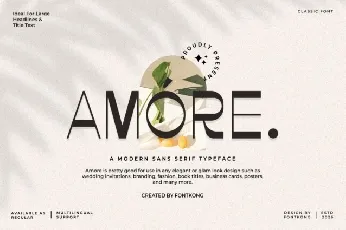 Amore Sans Serif font