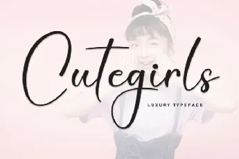 Cutegirls Calligraphy font