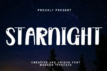 Starnight Display font